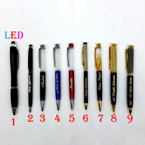 Personalized Pen With Name Engraved Metal Pen-Blue - Uncommongifts.in